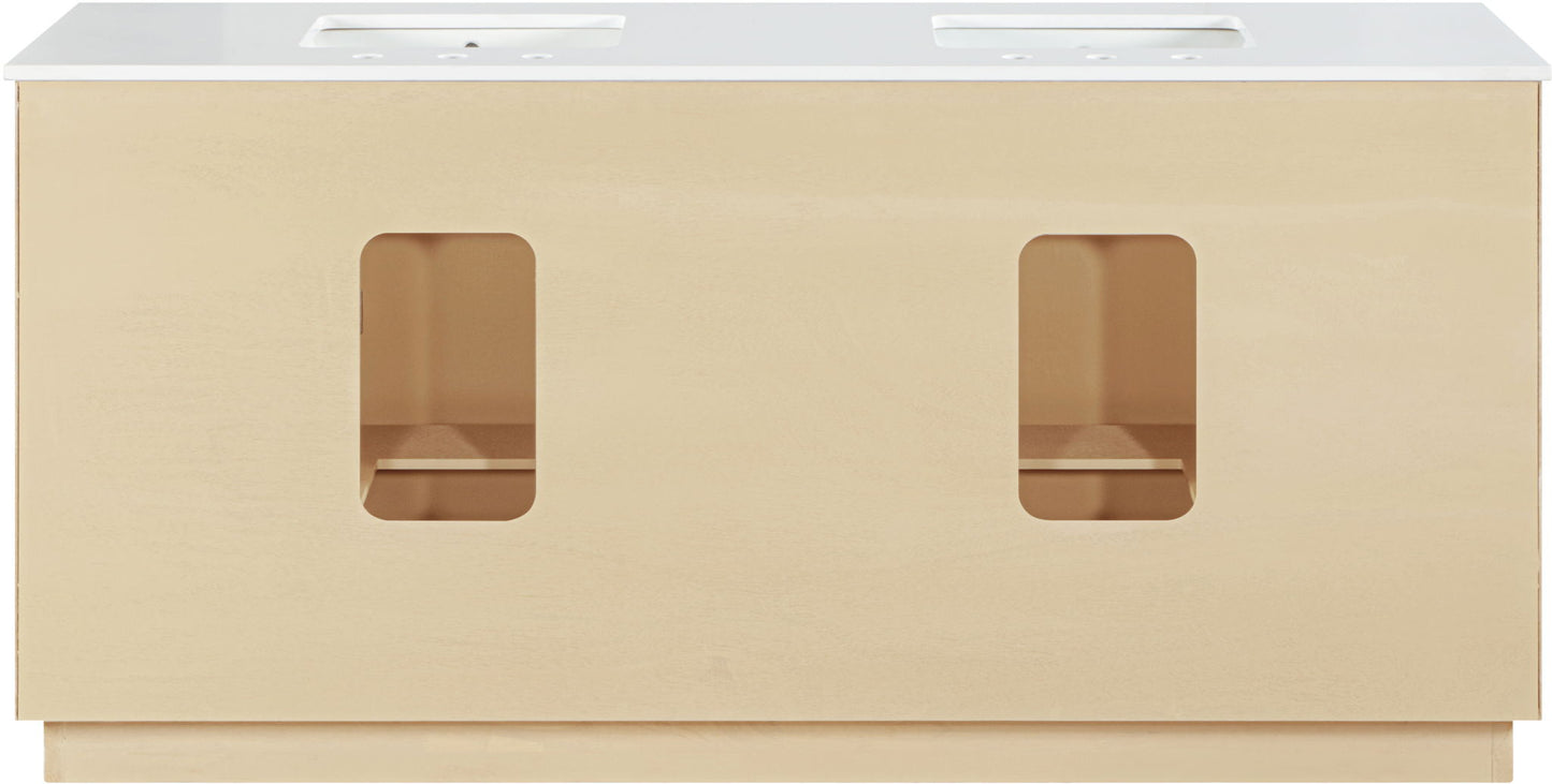 Willard - Engineered Stone And Solid Wood Bathroom Vanity