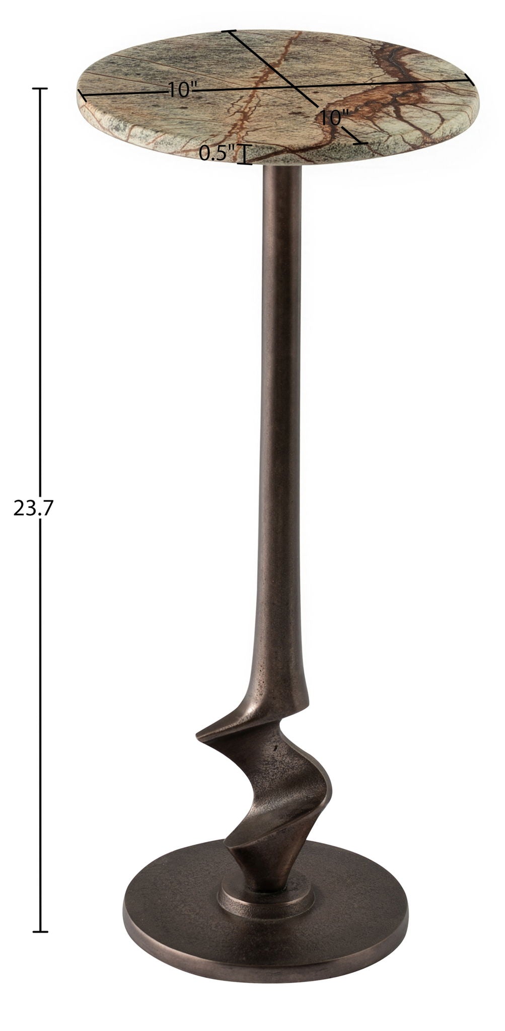 Oxira - Aluminum End / Side Table