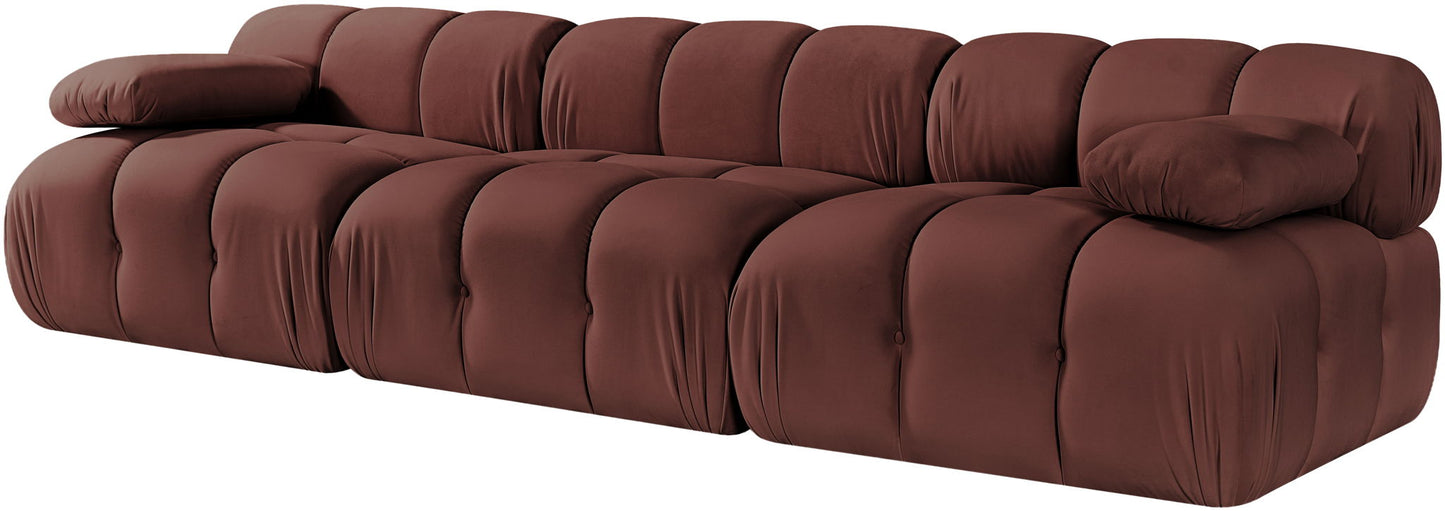 Orin - Velvet 3 Piece Modular Sofa