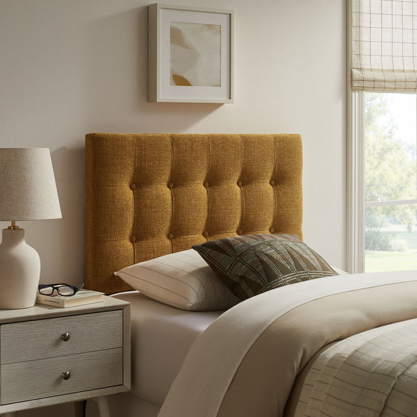 Emily Upholstered Fabric Headboard - Twin, Copper