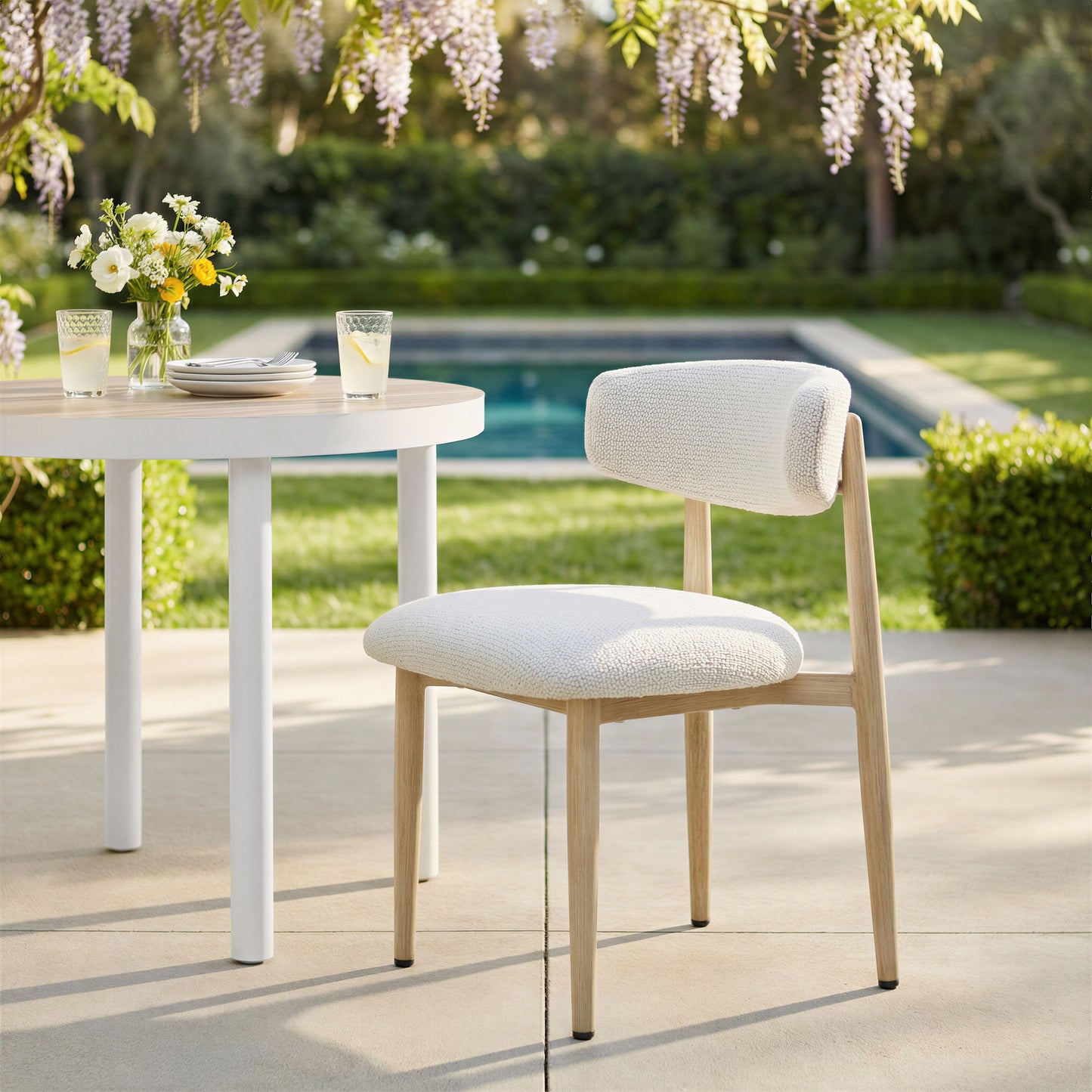 Bege - Outdoor Dining Chair - White
