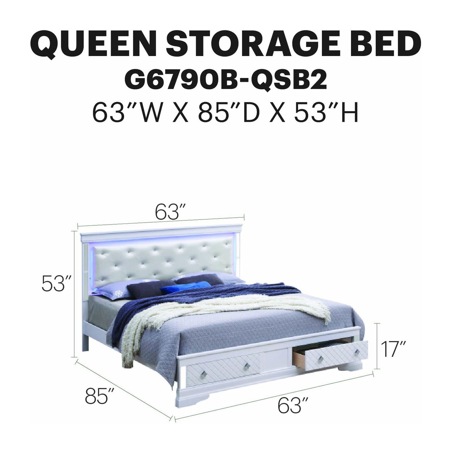 Glory Furniture - Verona - Storage Bed