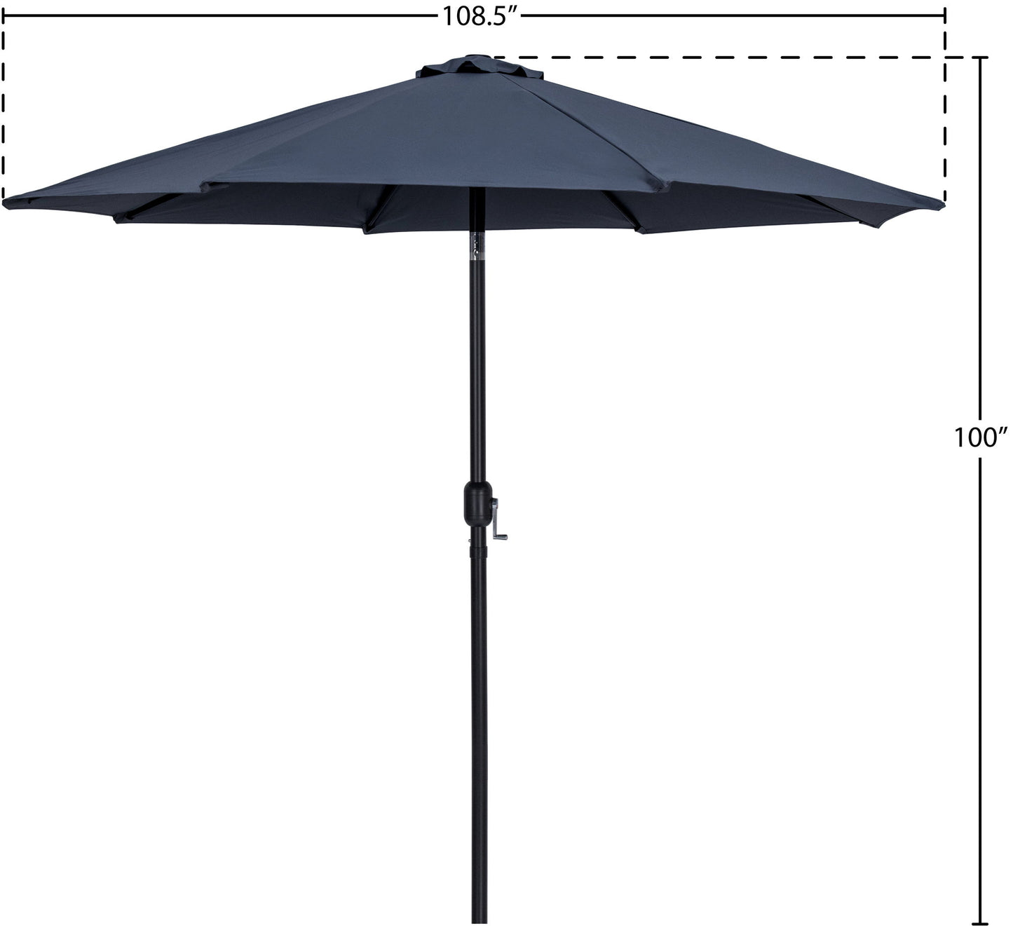 Fiji - Patio Umbrella With Black Pole