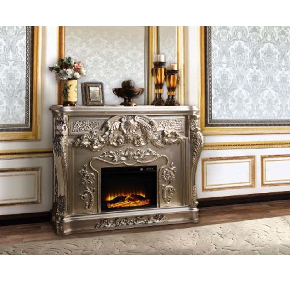 Sorina - Fireplace - Antique Silver