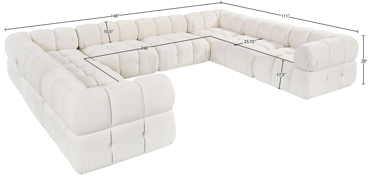 Orin - 8 Piece Modular Sectional (4 Modular Chairs, 4 Corner Chairs)
