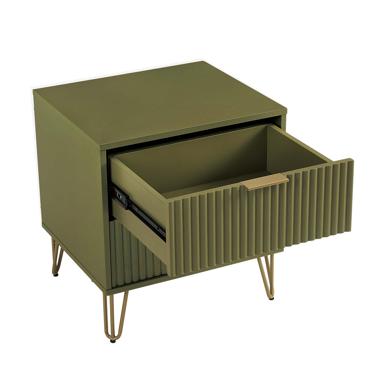 Manhattan Dumbo - Fluted 2-Drawer Nightstand