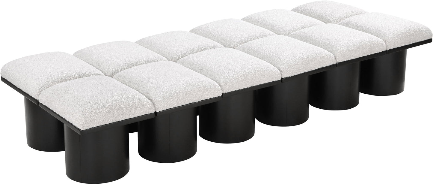 Pavilion - 12 Piece Modular Bench With Black Base