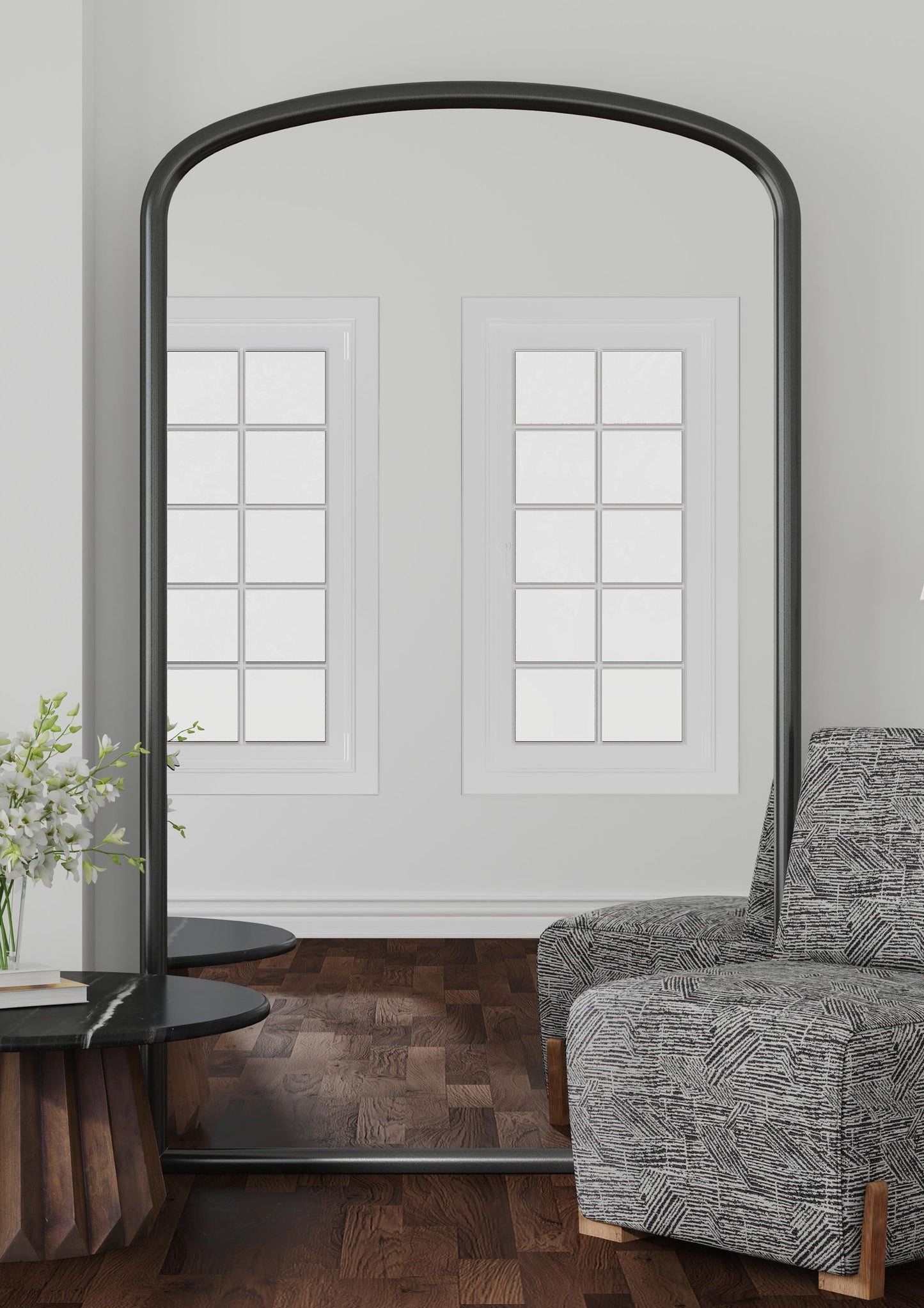 Brookings - Floor Mirror - Black