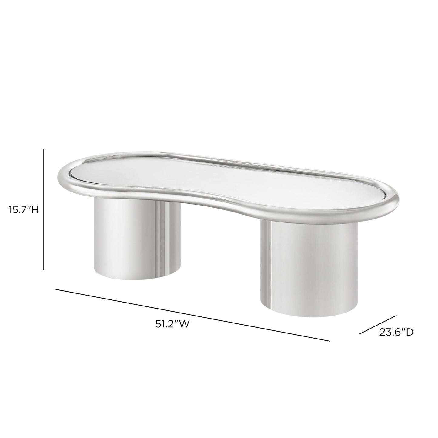 Sorya - Coffee Table - Chrome