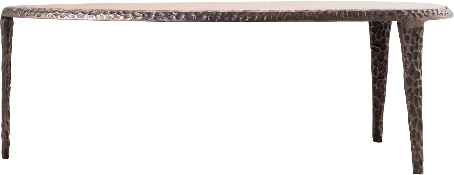 Gild - Aluminum Base And Genuine Marble Top Table - Bronze Finish