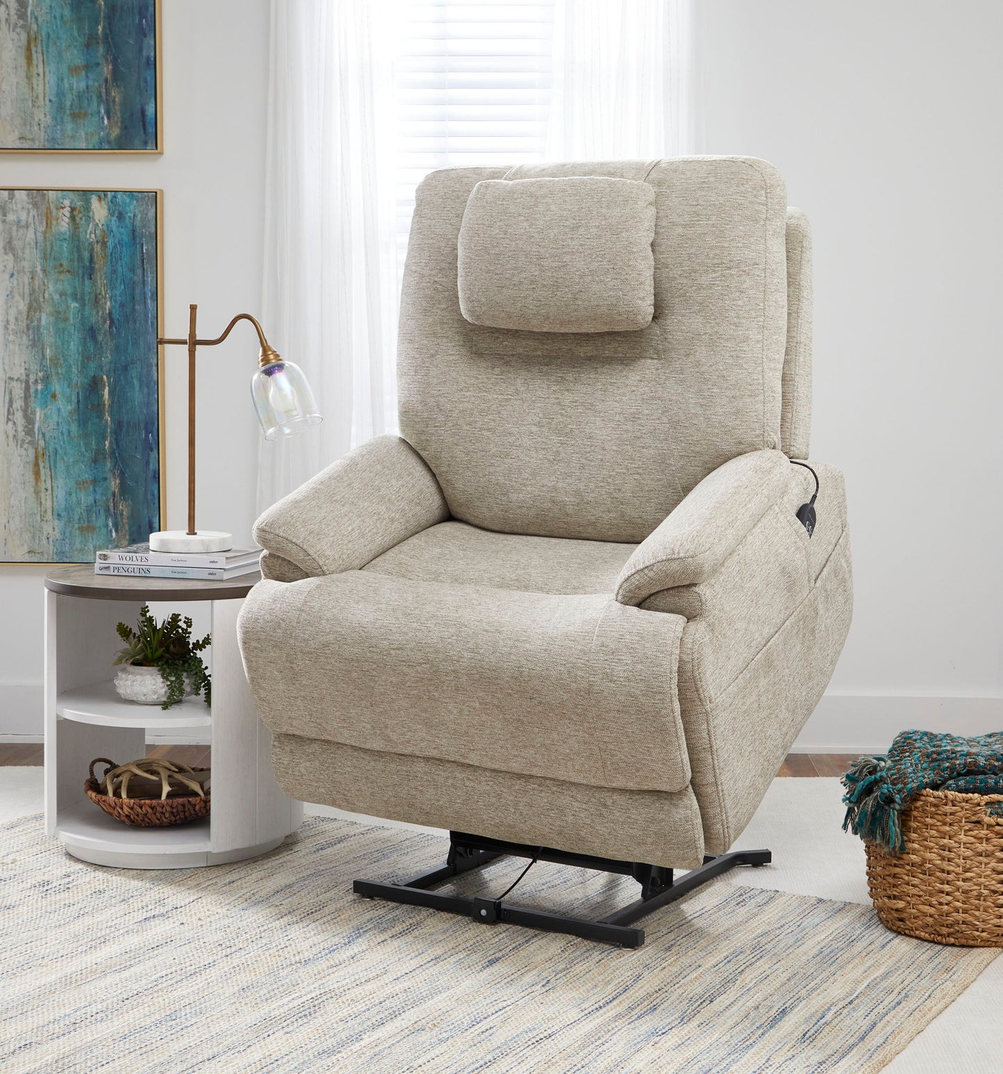 Zecliner Model 2+ - Power Lift Recliner With Power Headrest, Lumbar, Heat & Massage