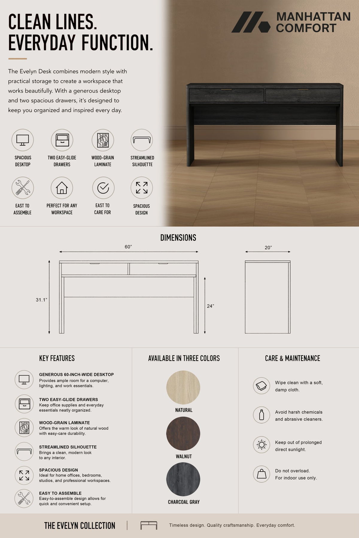 Manhattan Evelyn - Writing Desk