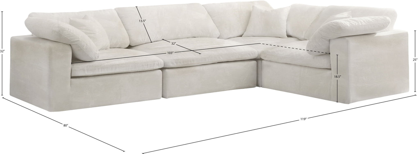 Cozy - 4 Piece Modular Corner Sectional
