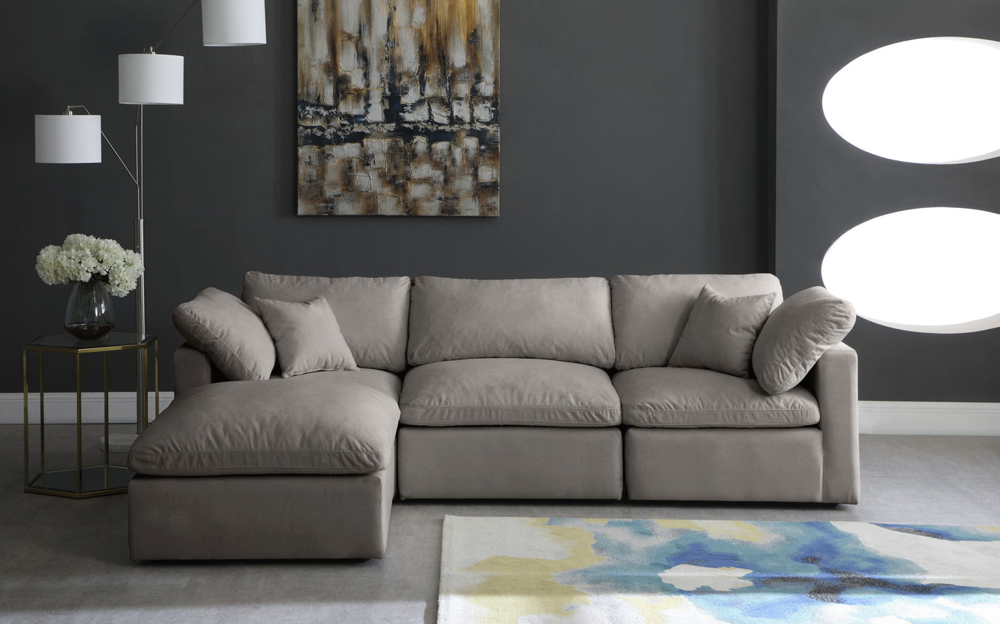 Plush - 4 Piece Modular Sectional