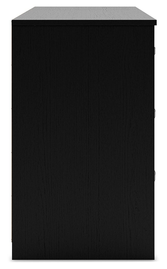 Finch - Six Drawer Dresser - 29'' Height - Black
