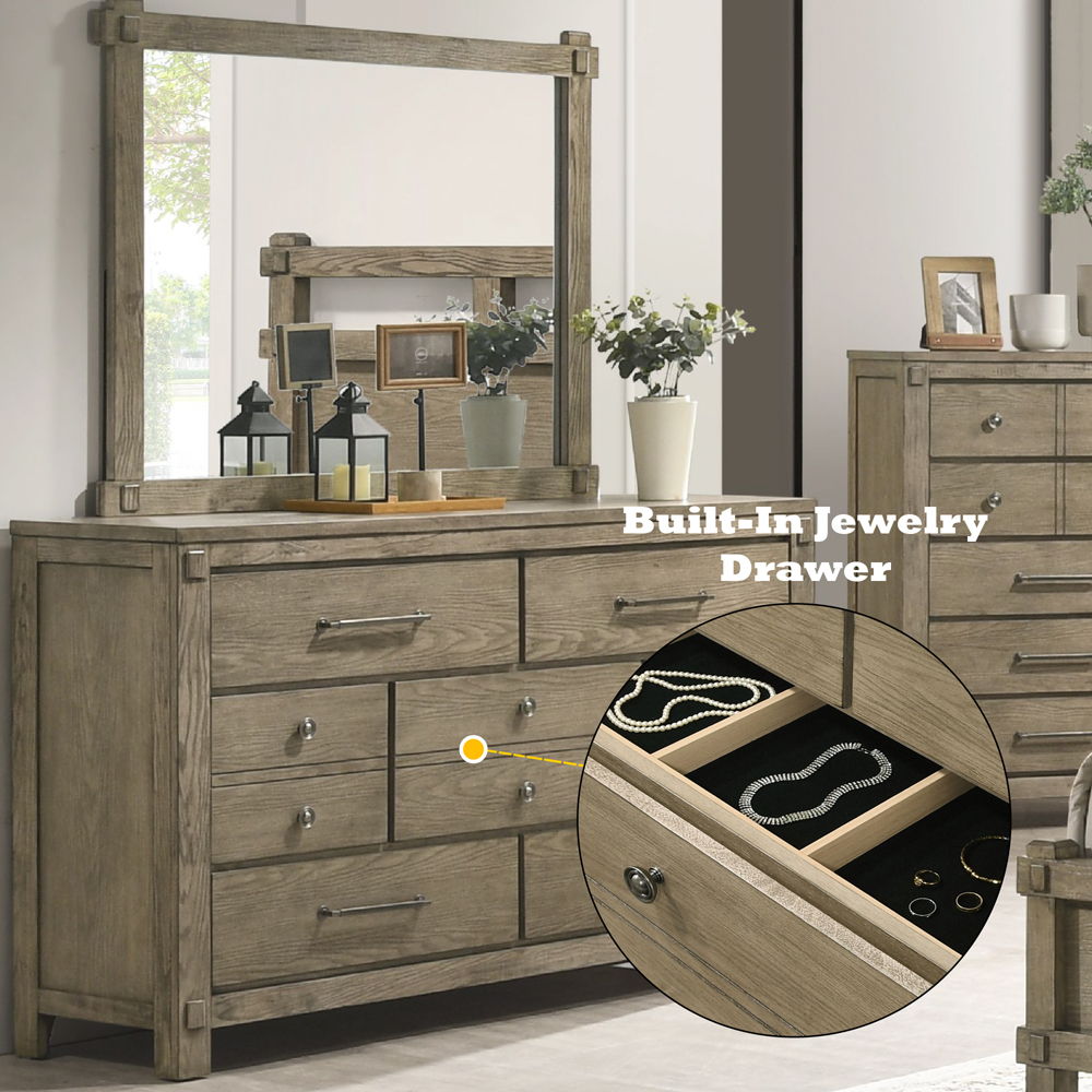 Colton - Dresser - Antique White Oak