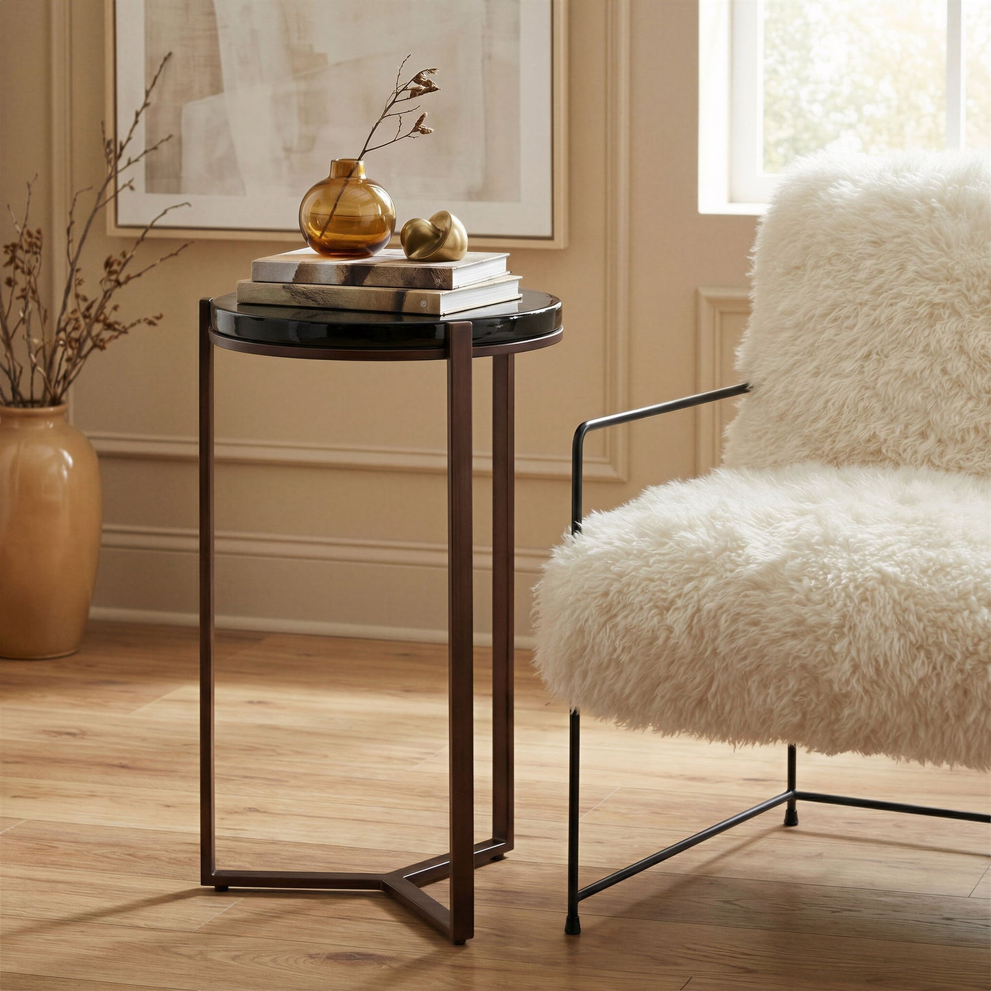 Daiza - Side Table - Bronze