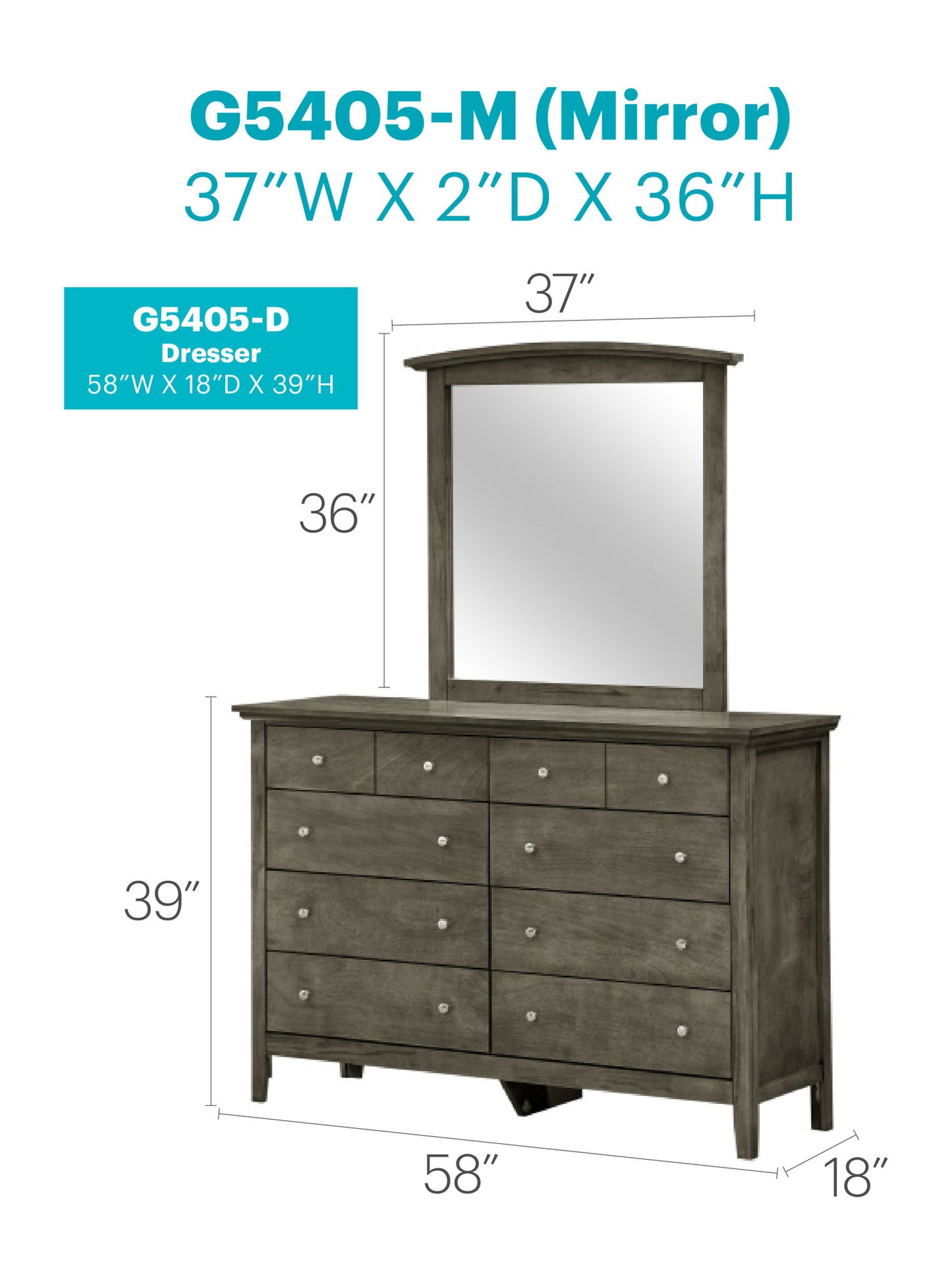 Glory Furniture - Hammond - Dresser