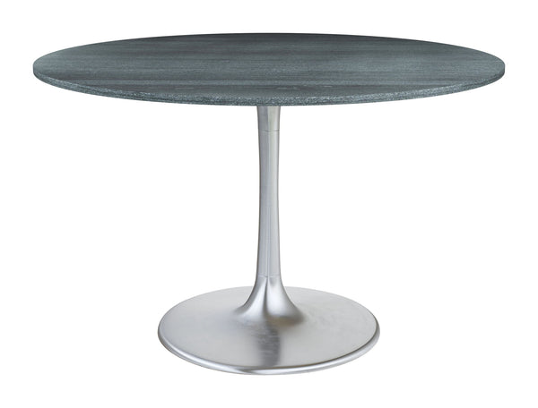 Metropolis - Dining Table - Gray / Silver