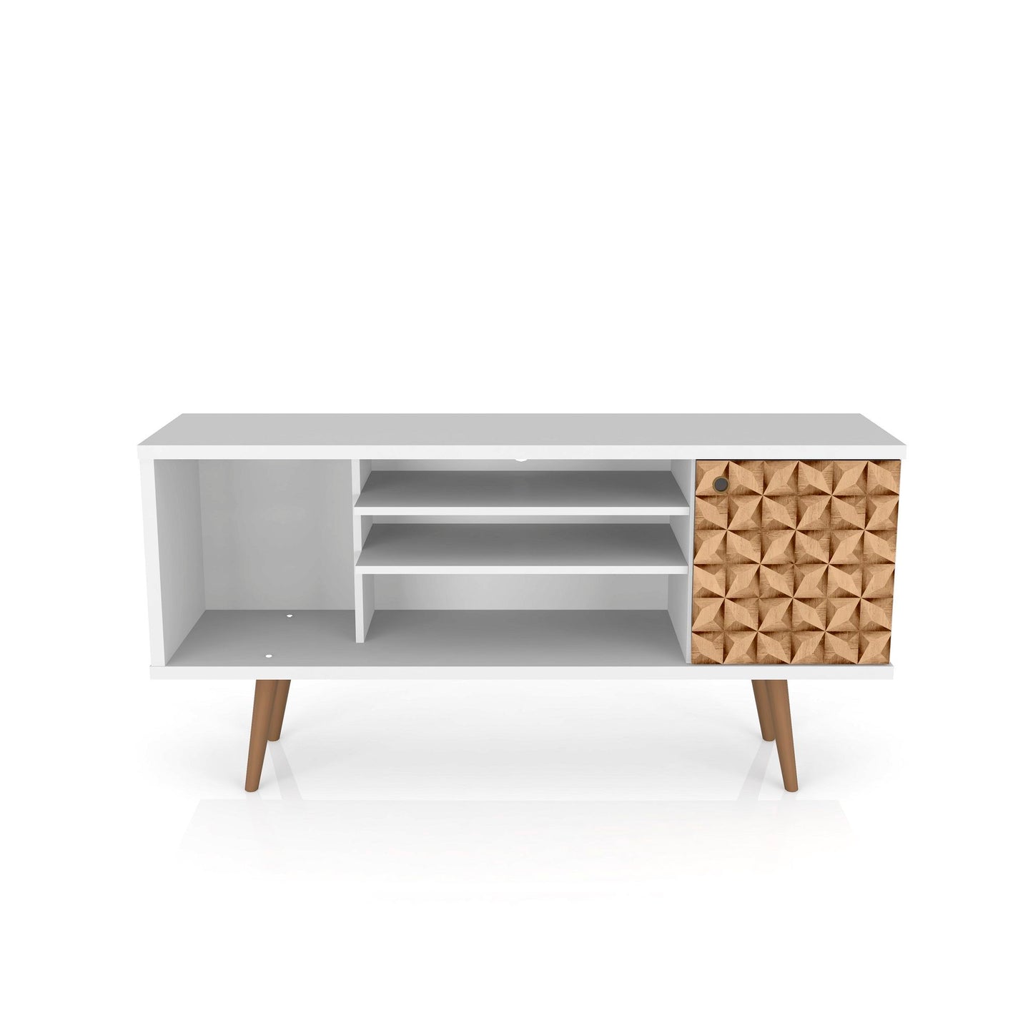 Manhattan Liberty - 53" TV Stand With White Frame