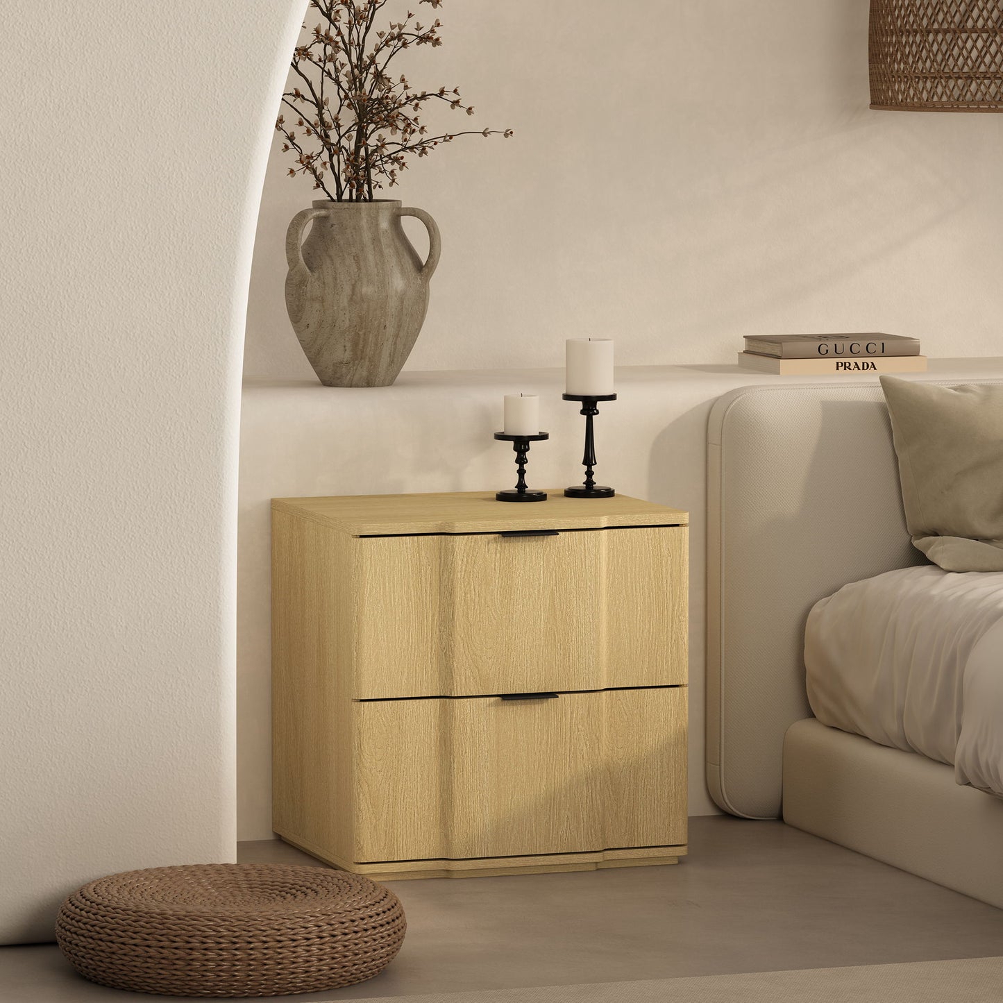 Manhattan Clive - 2-Drawer Nightstand