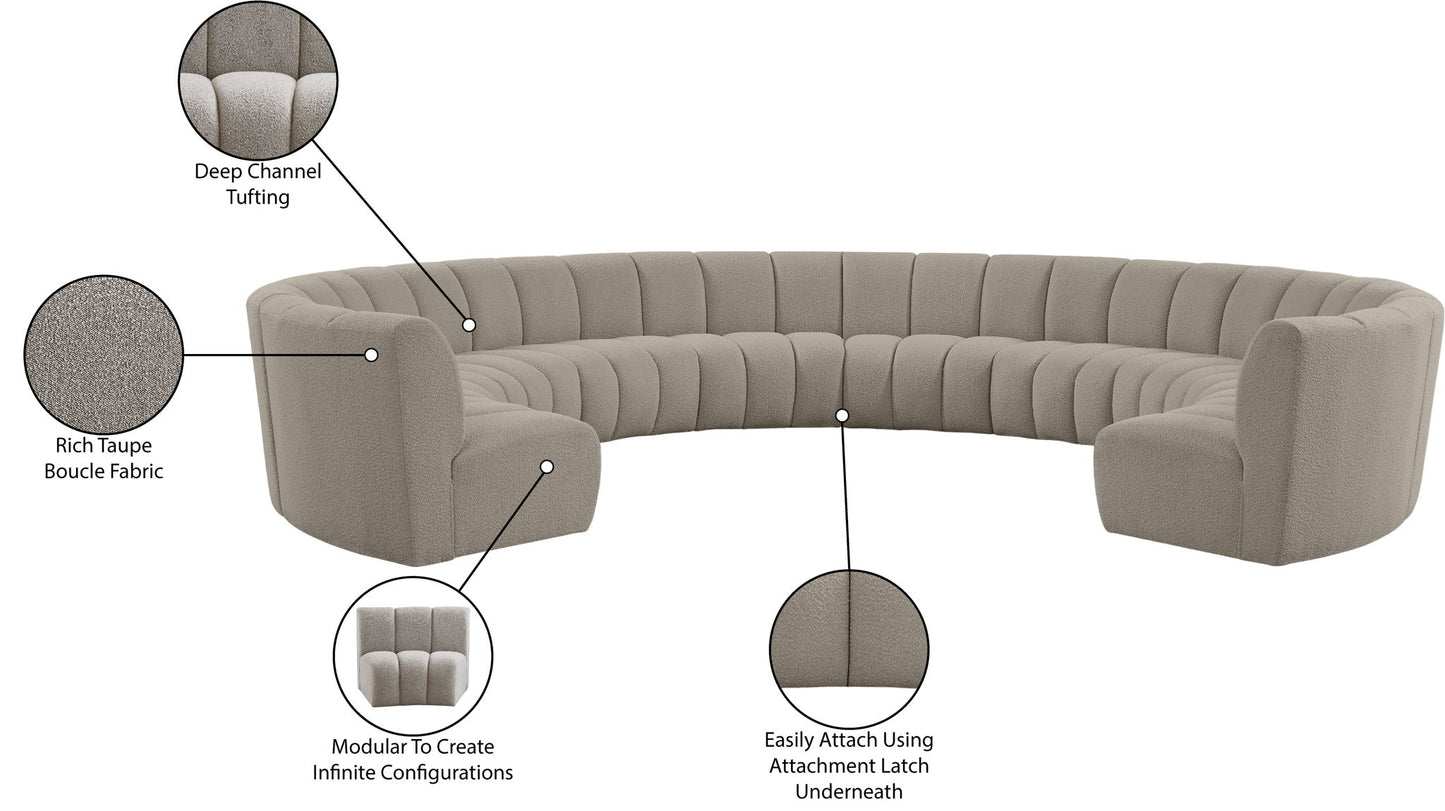 Infinity - 10 Piece Boucle Modular Sectional