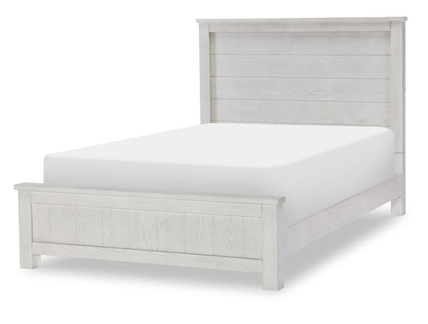 Preston - Complete Full Panel Bed - Bleached Linen