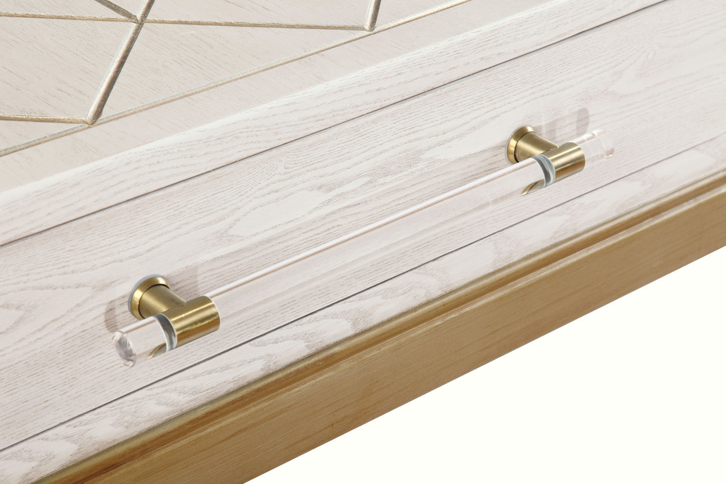 Perrine - Console - White / Gold