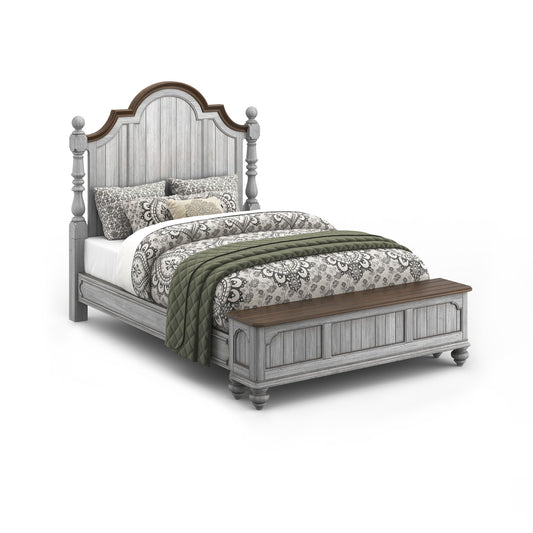 Plymouth - Queen Poster Bed Rails - Gray