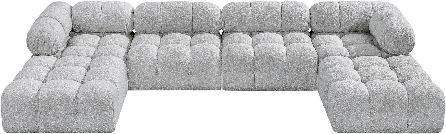 Ames - 6 Piece Fabric Modular U-Shaped Sectional
