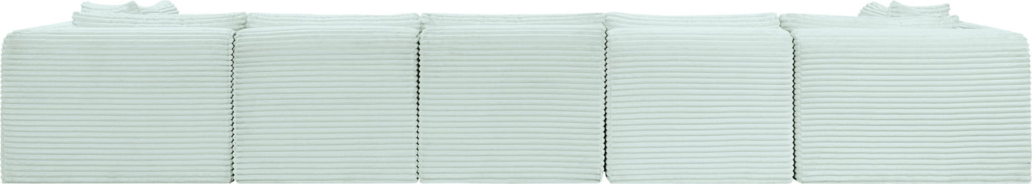 Shaggy - 7 Piece Modular U-Shaped Armless Sectional