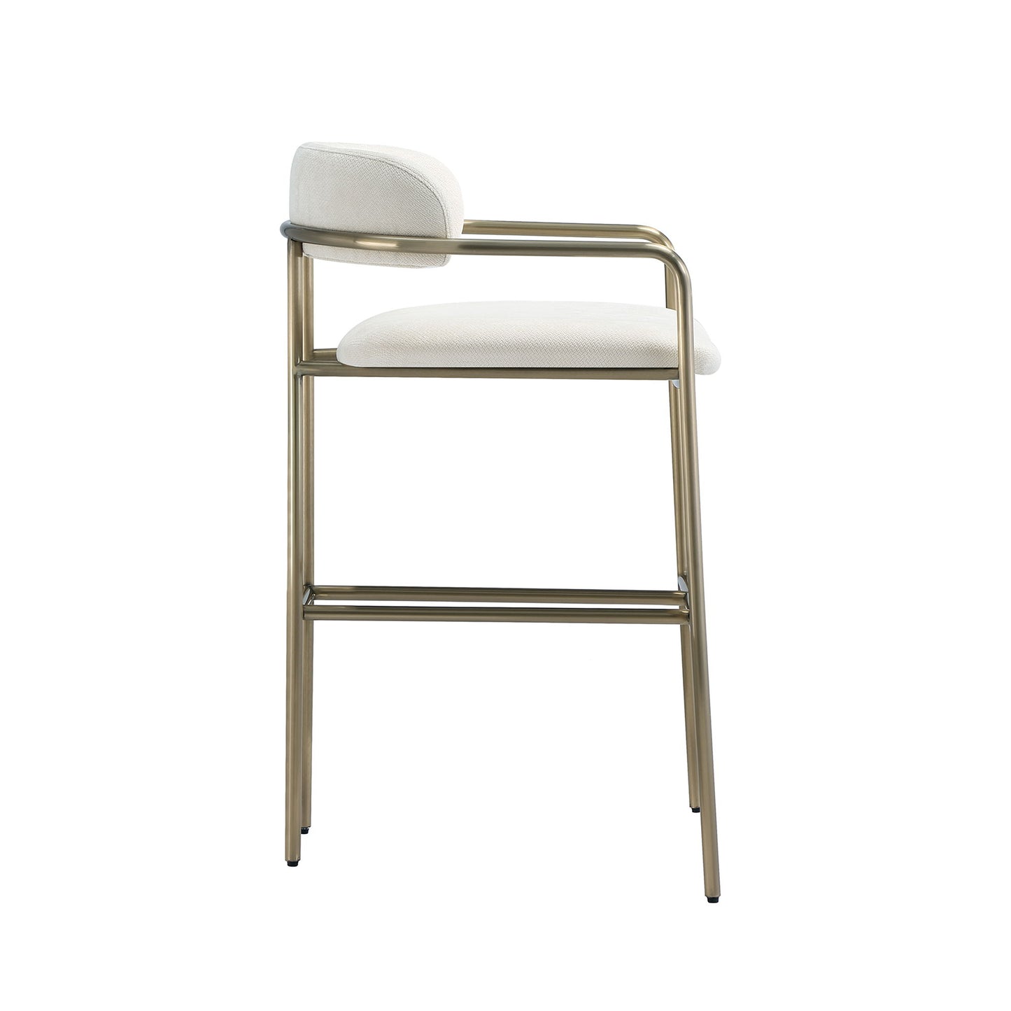 Manhattan Serene - Metal Upholstered Barstool