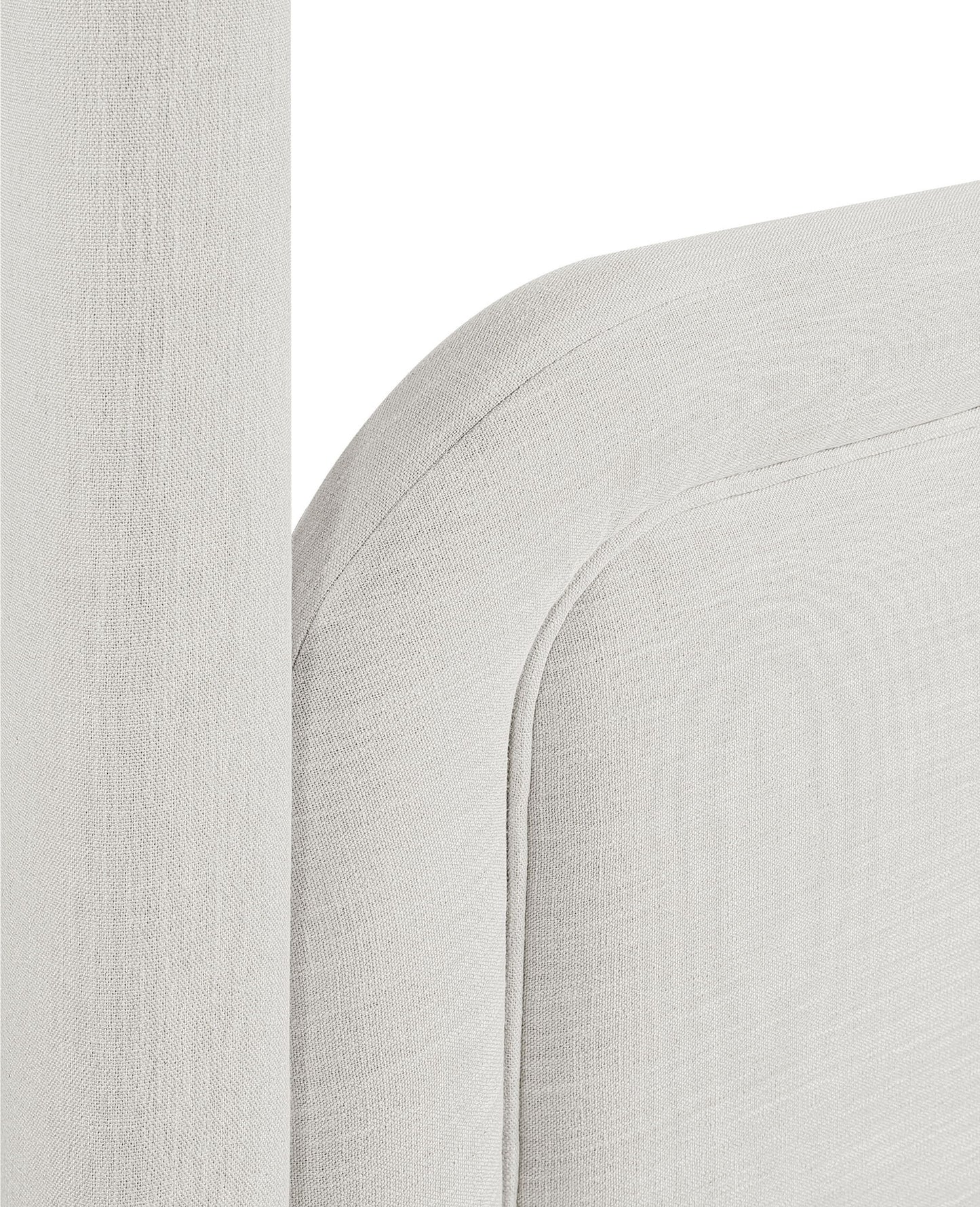 Salina - Linen Textured Fabric Upholstered Bed