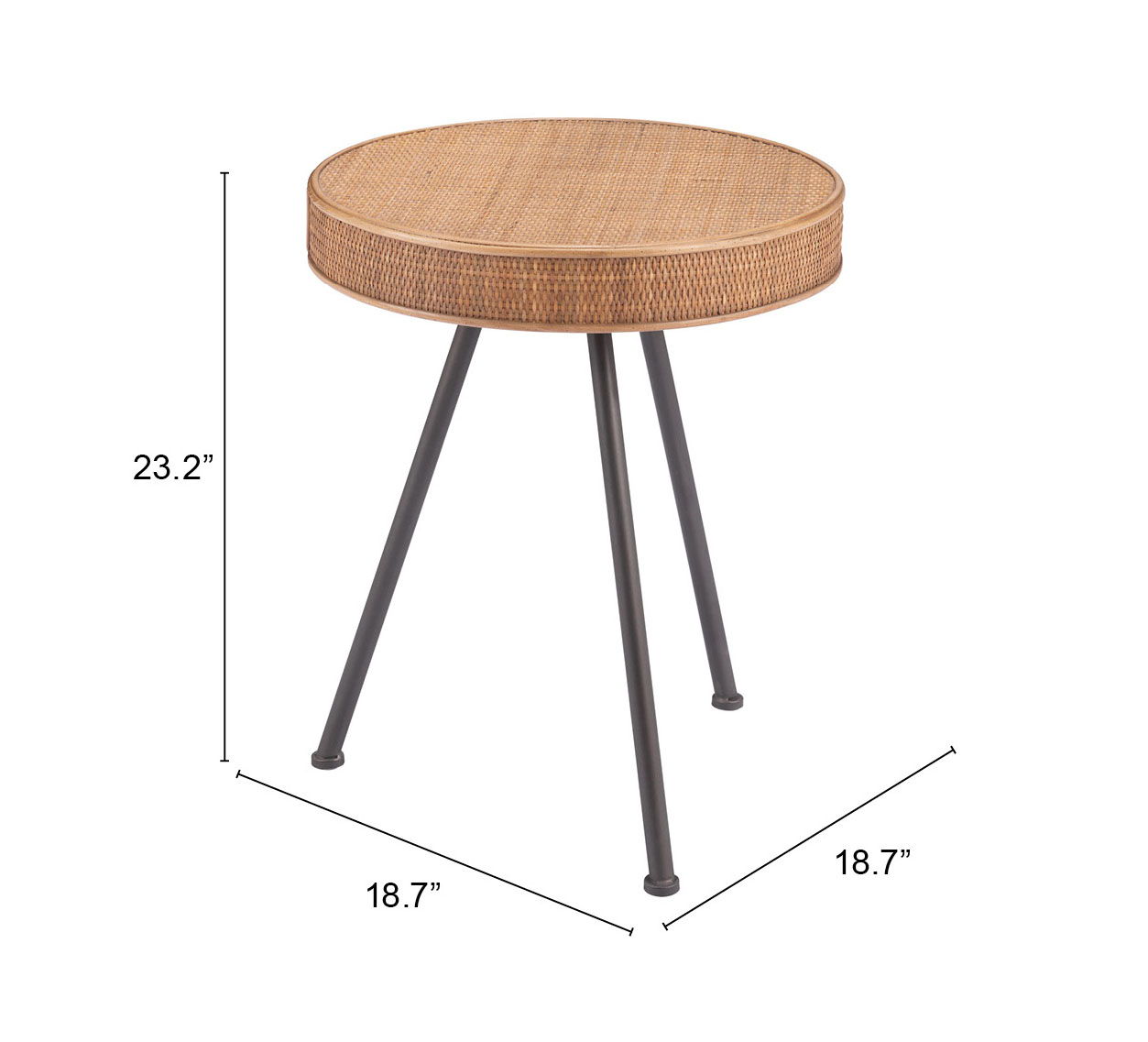 Stuart - Side Table - Natural