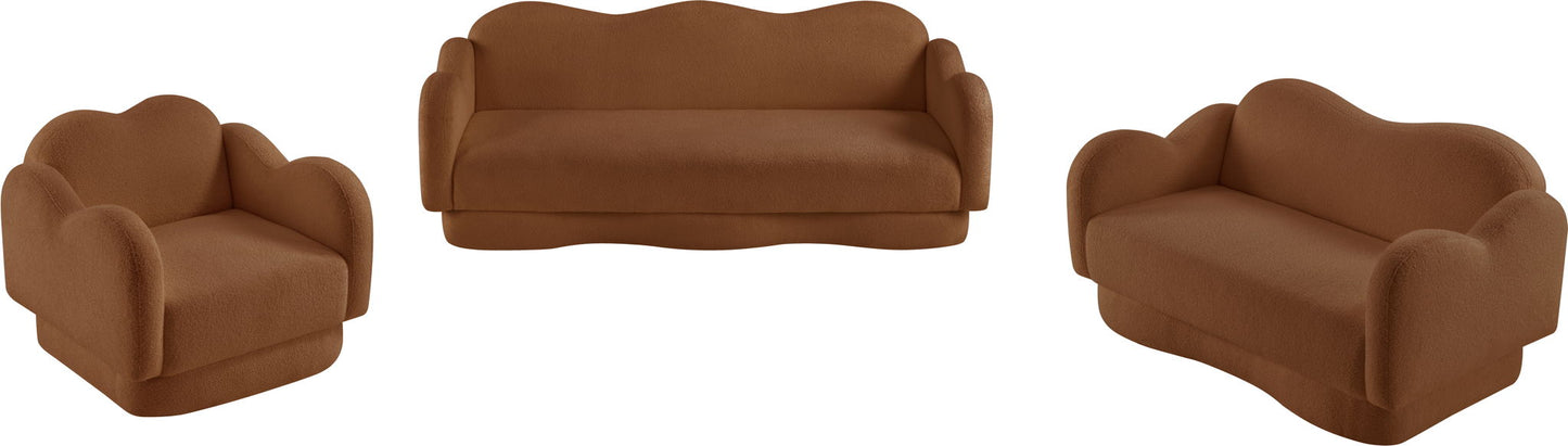 Bloom - Teddy Fabric Sofa - Saddle