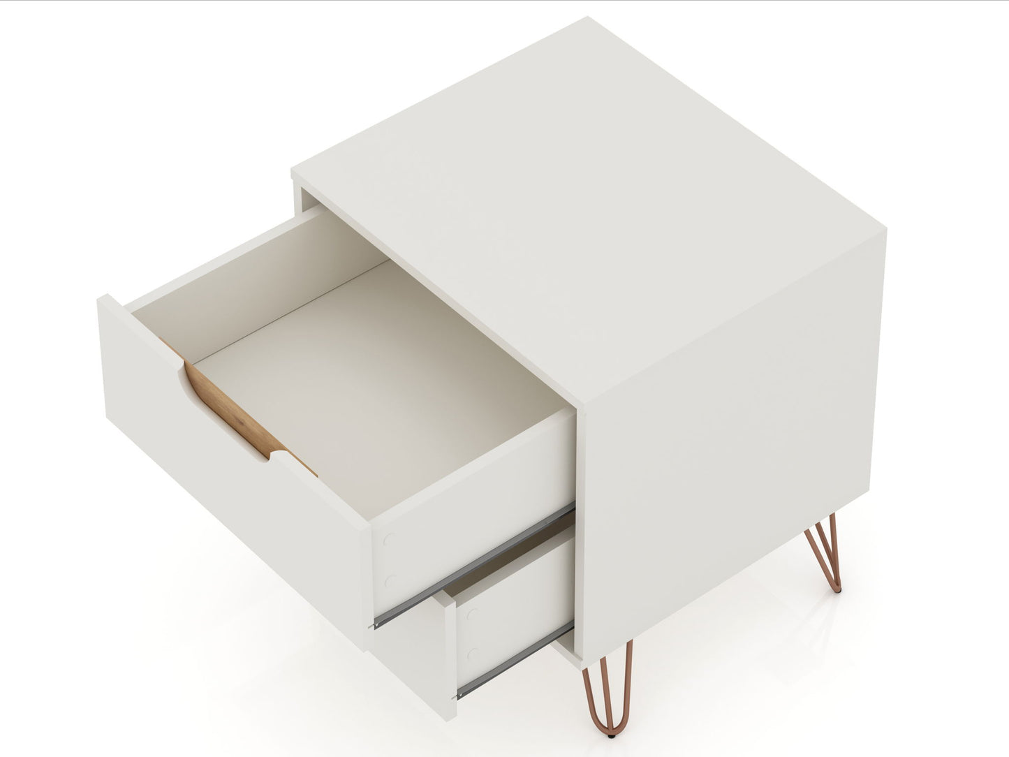 Manhattan Rockefeller - 2-Drawer Wooden Nightstand