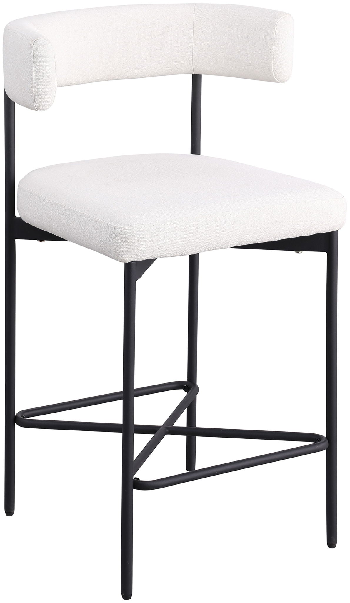 Rivage - Durable Stool With Black Frame (Set of 2)