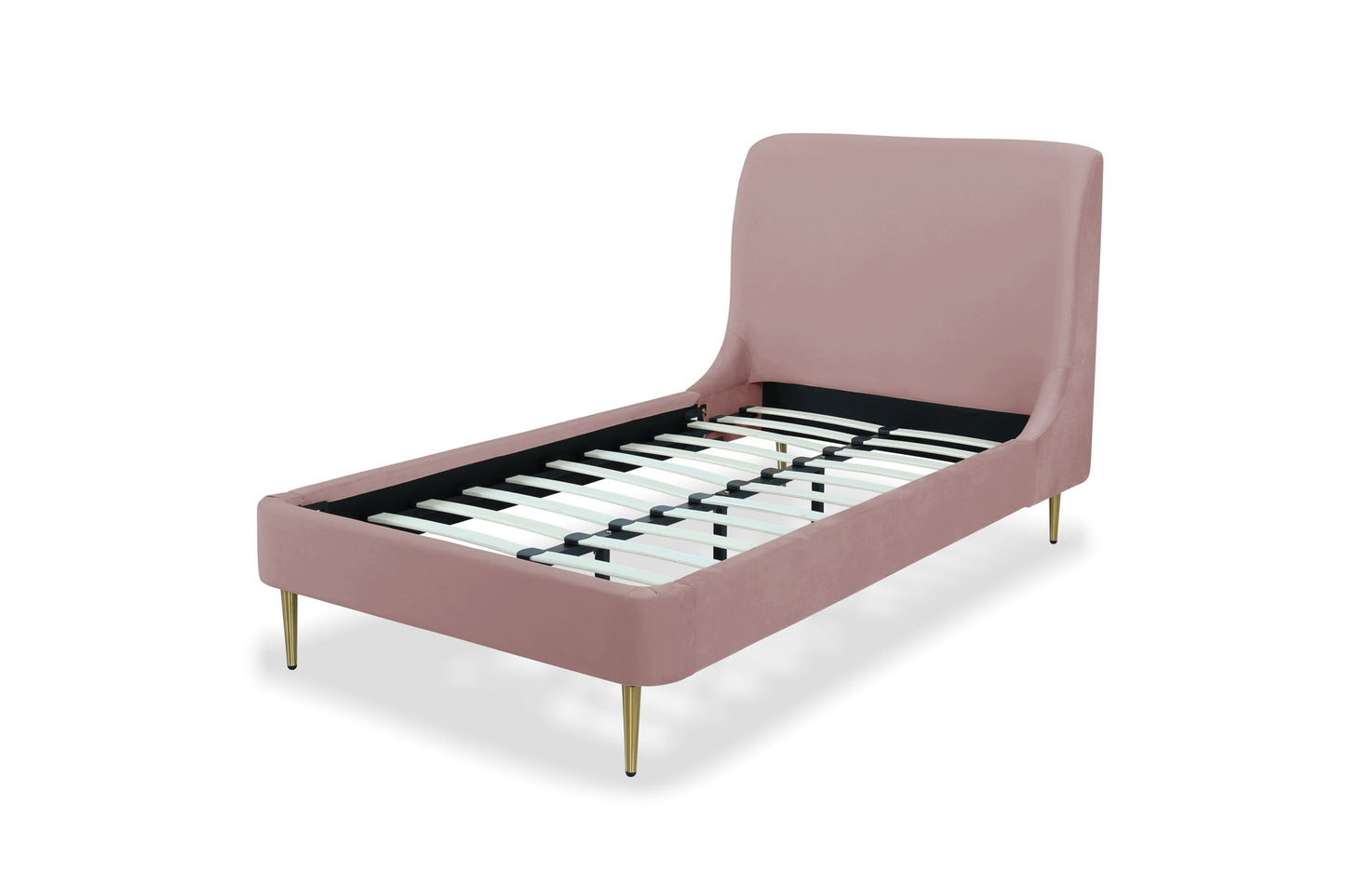 Manhattan Heather - Bed With Gold Legs