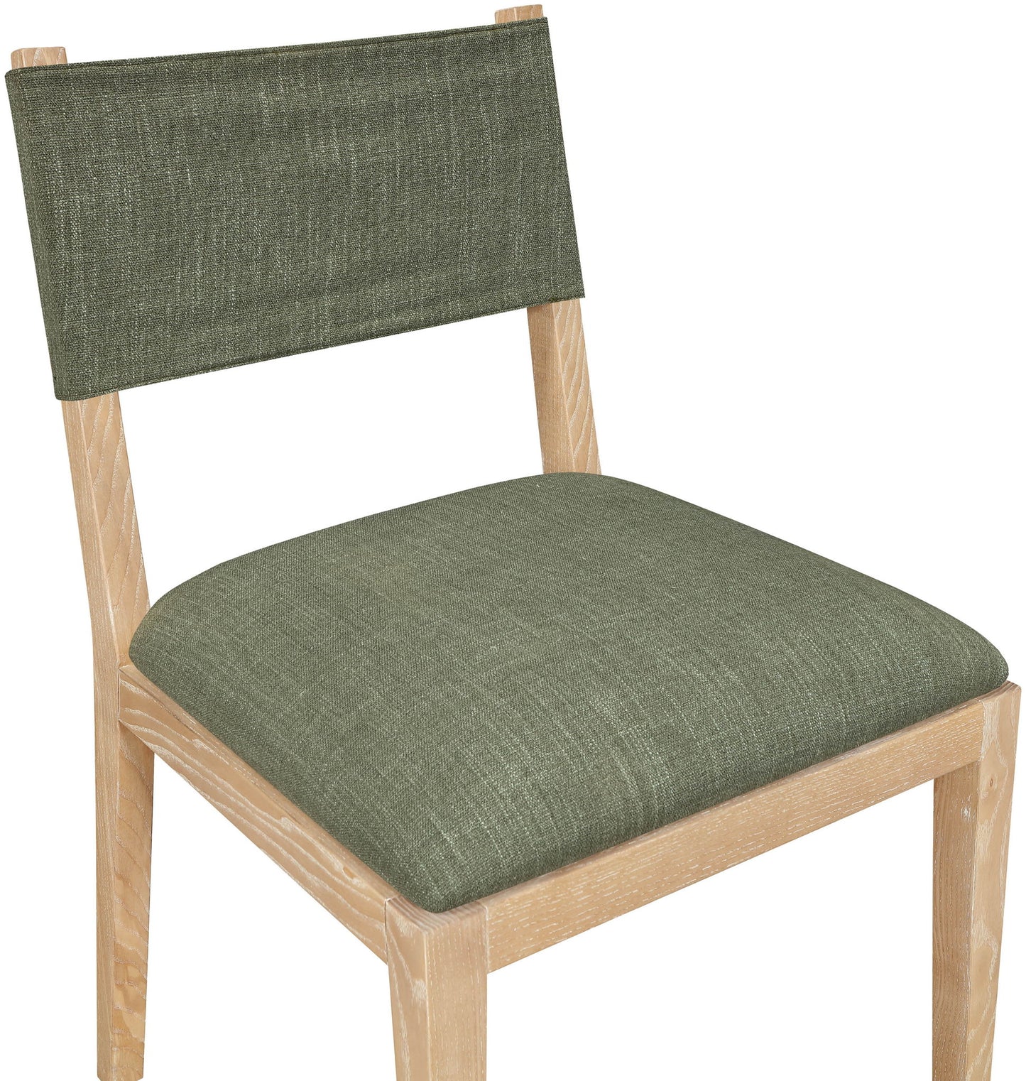 Avon - Linen Textured Performance Fabric Upholstered Dining Side Chair (Set of 2)