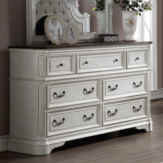Florian - Dresser - Antique White & Oak