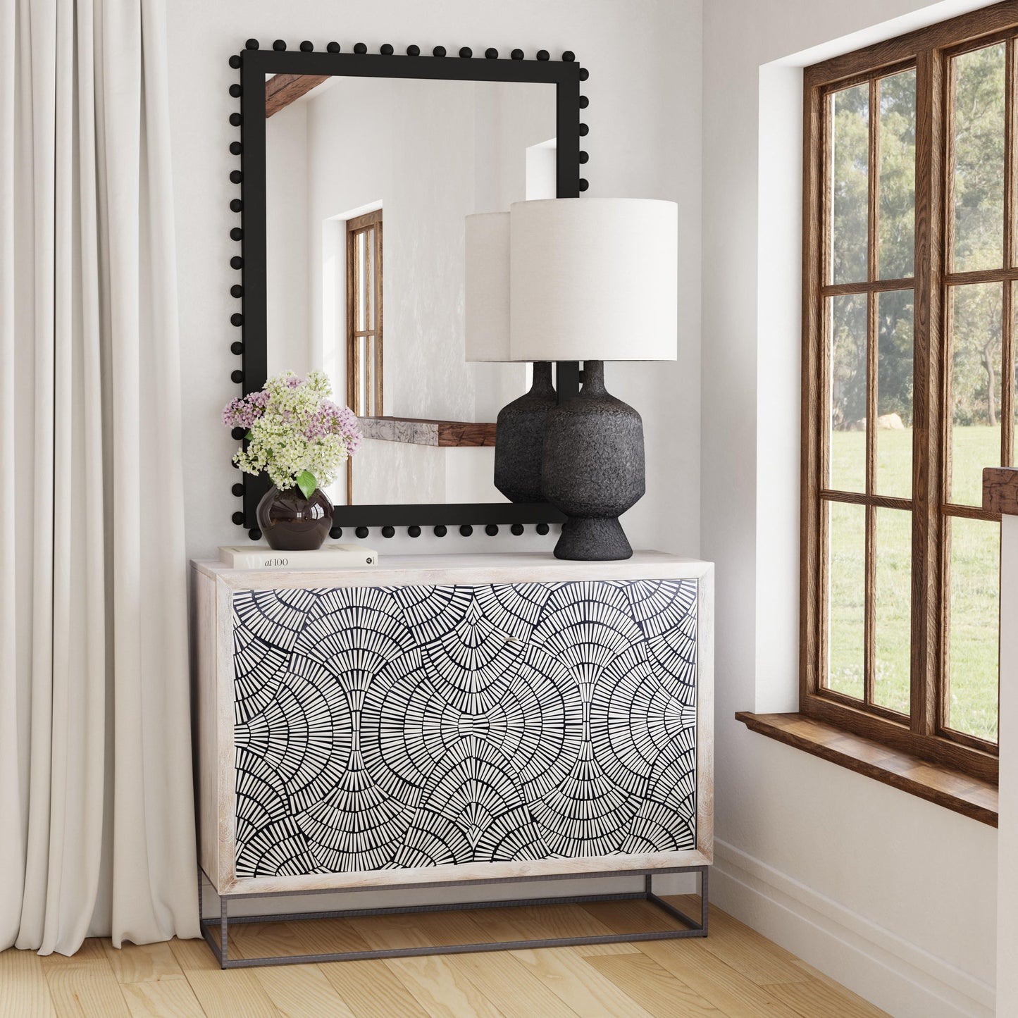 Magnolia - Bar Cabinet - Contrast Bone / White Wash Mango