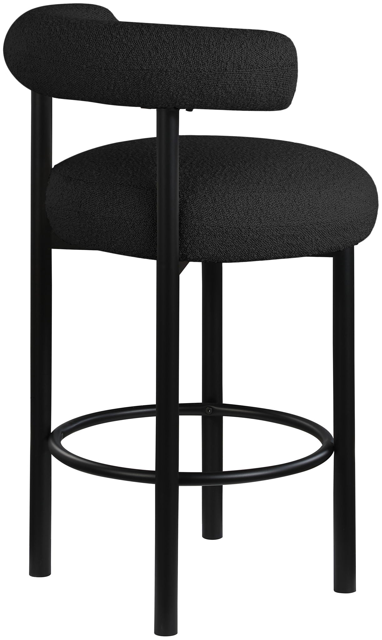 Bordeaux - Stool With Black Legs (Set of 2)