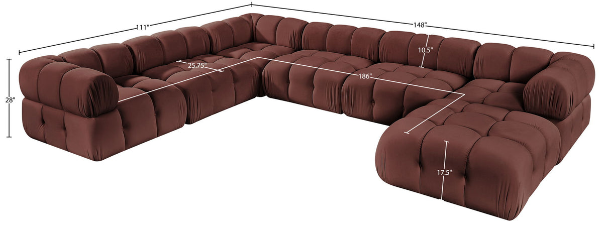 Orin - 7 Piece Modular Sectional (3 Modular Chairs, 3 Corner Chairs & Ottoman)