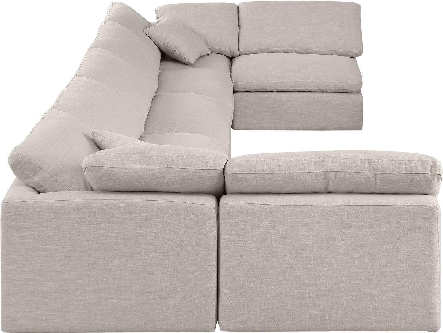 Indulge - Linen 7 Piece Modular U-Shaped Sectional