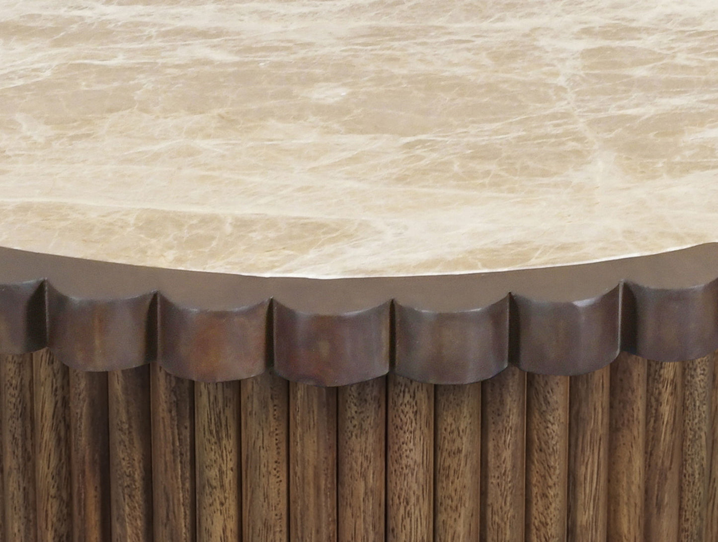 Elvira - Marble And Mango Wood Table