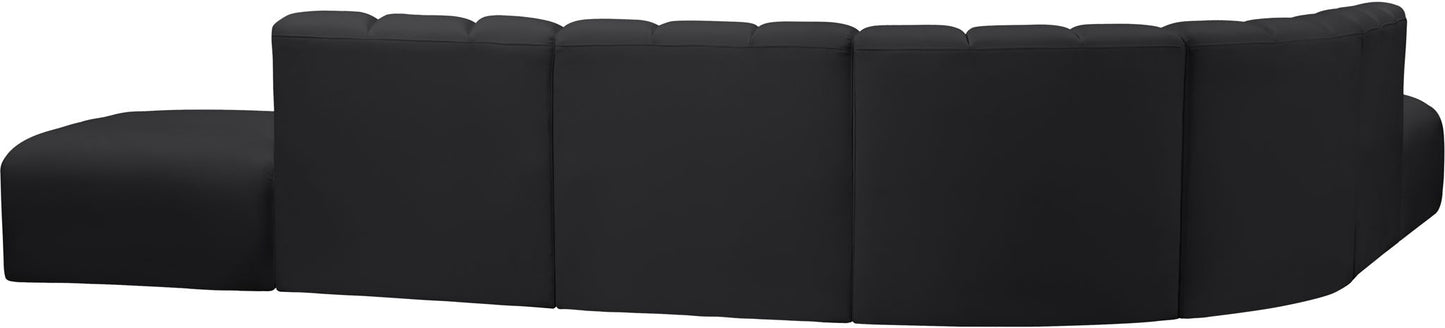 Arc - Faux Leather 7 Piece Corner Modular Sofa