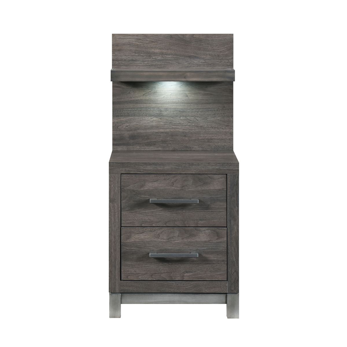 Zephyr Night Stand with Wall Panel