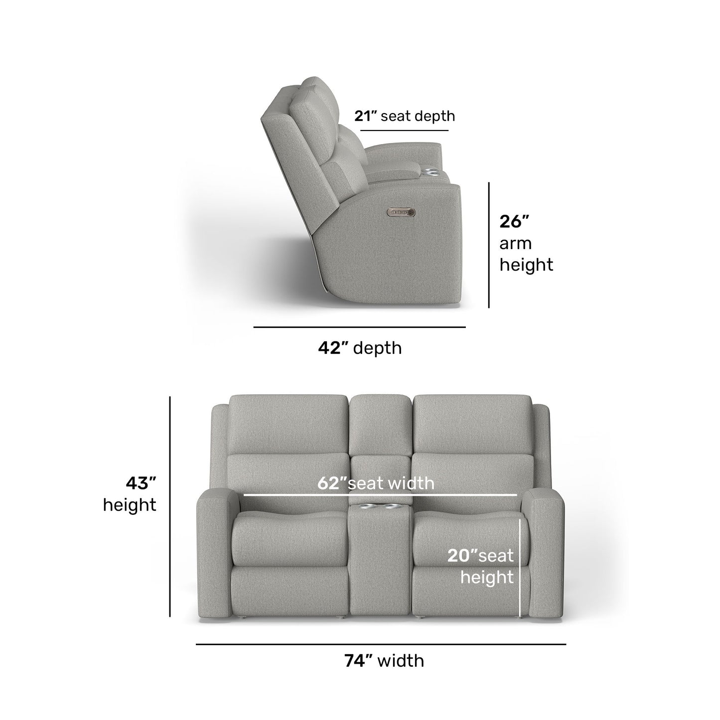 Score - Power Reclining Loveseat