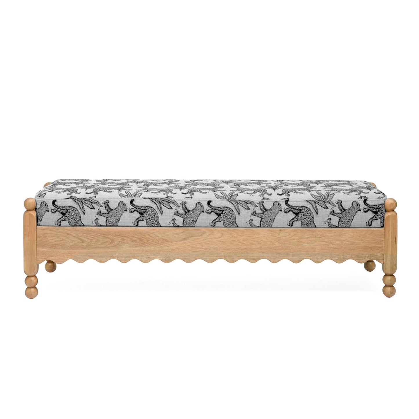Thelma - Leopard Jacquard Bench