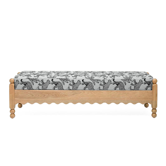 Thelma - Leopard Jacquard Bench